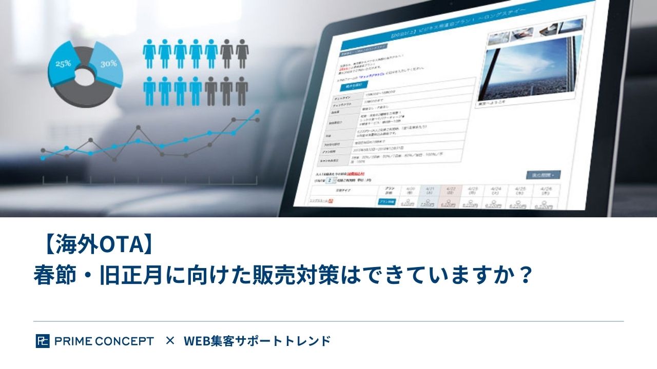 【海外OTA】春節・旧正月に向けた販売対策はできていますか？