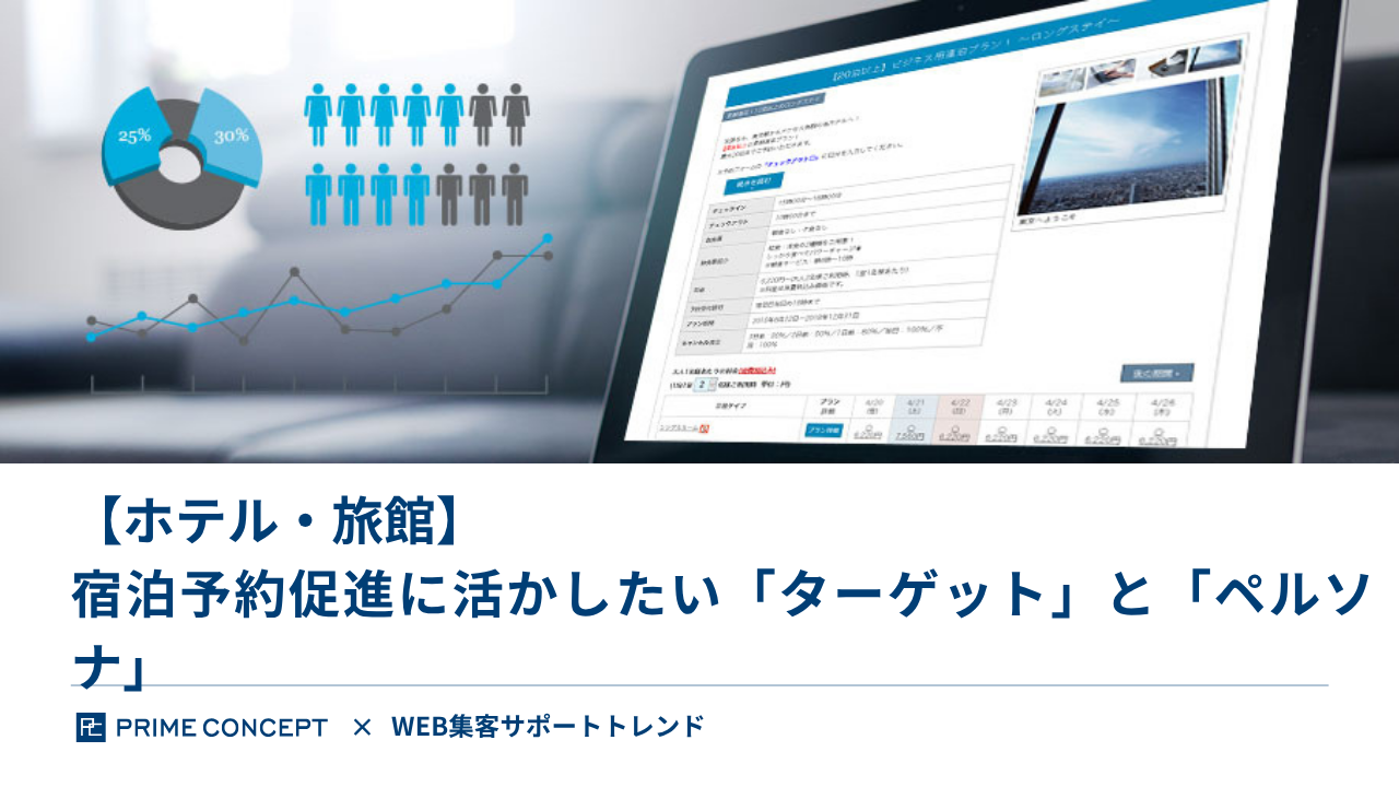【ホテル・旅館】宿泊予約促進に活かしたい「ターゲット」と「ペルソナ」