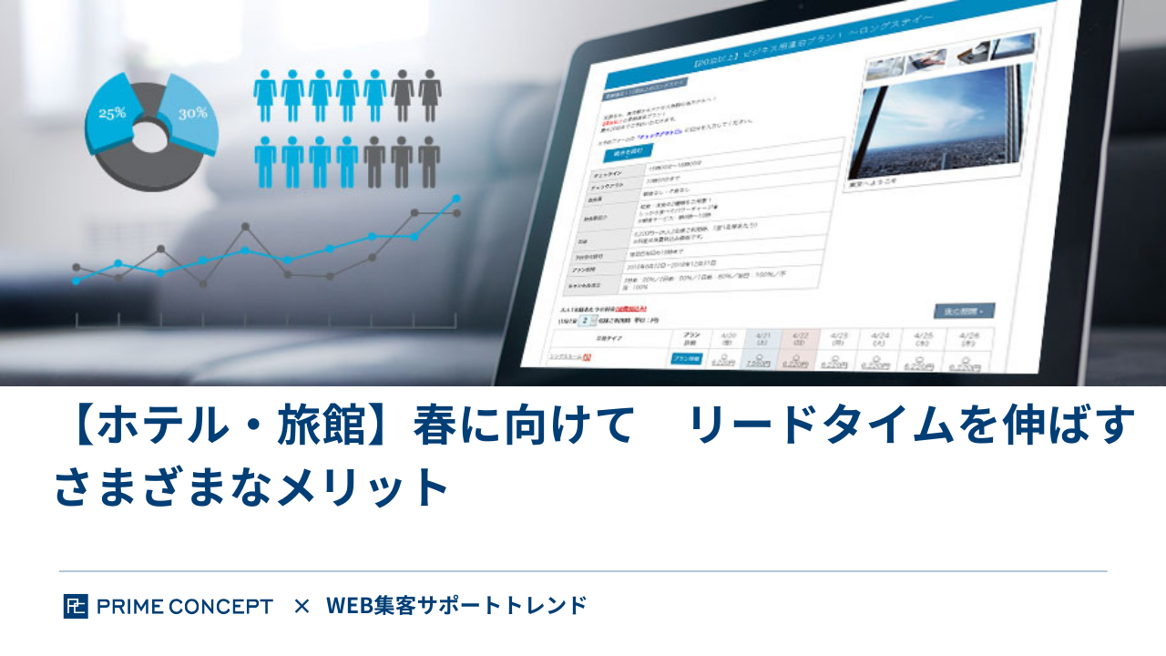 【ホテル・旅館】春に向けて リードタイムを伸ばすさまざまなメリット