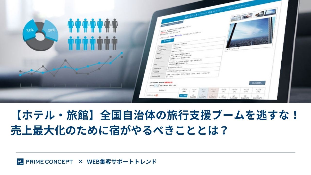 全国自治体の旅行支援ブームを逃すな！売上最大化のために宿がやるべきこととは？