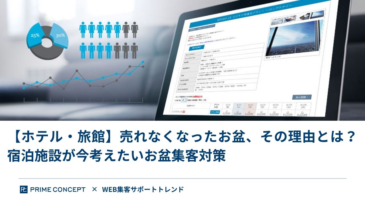 【ホテル・旅館】売れなくなったお盆、その理由とは？宿泊施設が今考えたいお盆集客対策